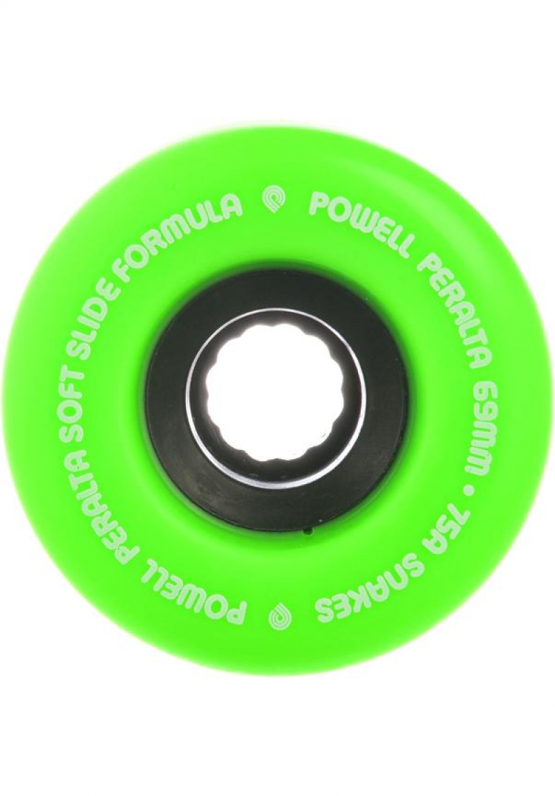 Powell Peralta 69 mm 75 A SSF Snakes Longboard Wheels  / green